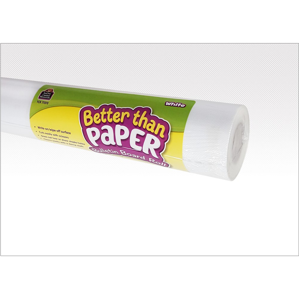 White Better Than Paper Bulletin Board Roll - TCR77373 | Teacher Created Resources | Deco: Bulletin Board Rolls, Better Than Paper
