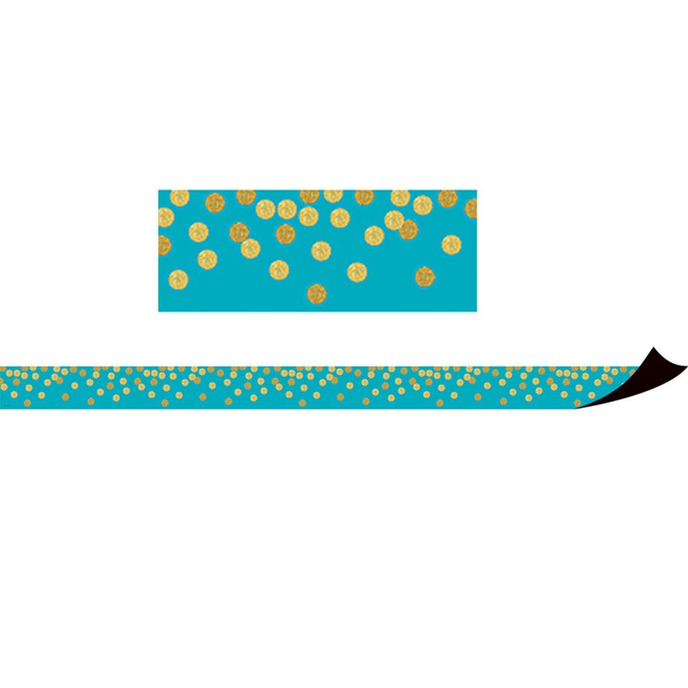 TCR77389 - Teal Confetti Magnetic Border in Border/trimmer