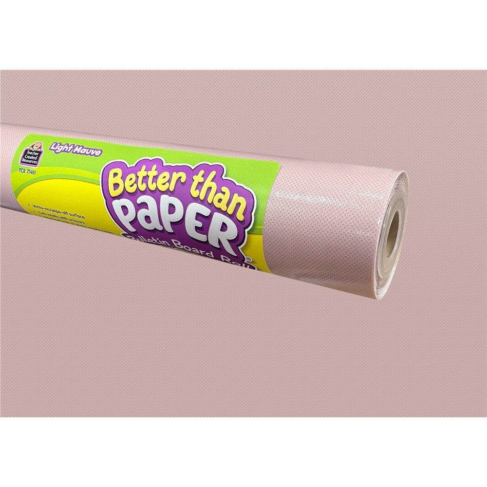 Light Mauve Better Than Paper Bulletin Board Roll - TCR77411 | Teacher Created Resources | Deco: Bulletin Board Rolls, Better Than Paper