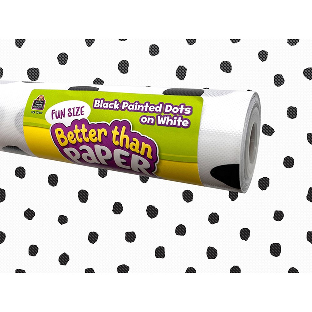 Black Painted Dots Better Than Paper Roll-48x12