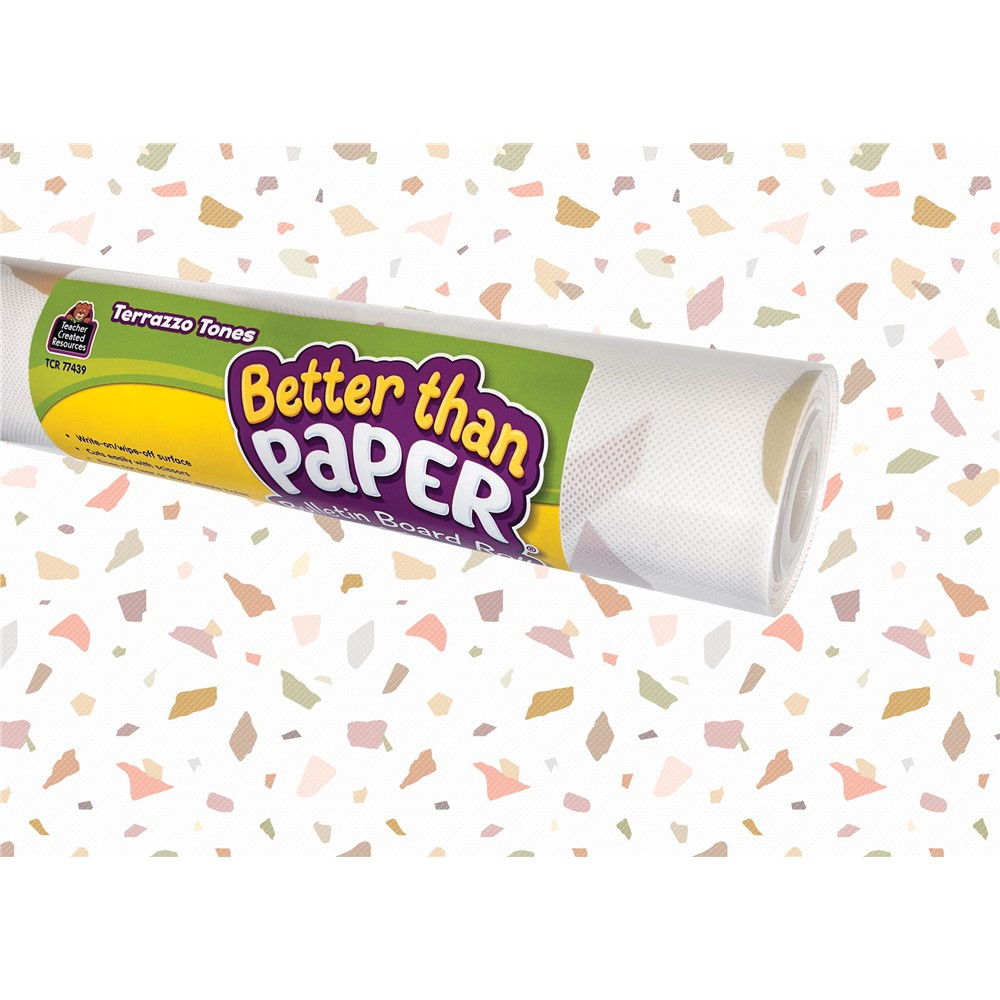 Terrazzo Tones Better Than Paper Bulletin Board Roll - TCR77439 | Teacher Created Resources | Deco: Bulletin Board Rolls, Better Than Paper