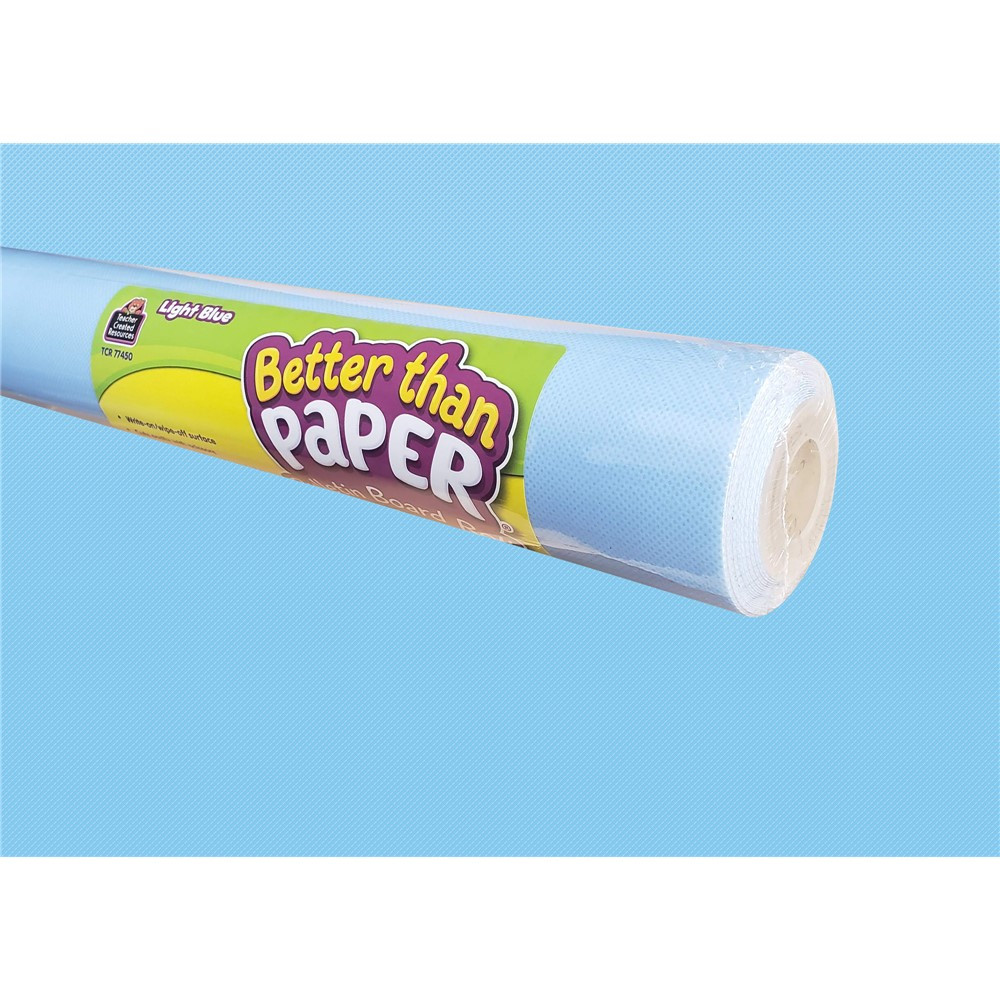 Light Blue Better Than Paper Bulletin Board Roll - TCR77450 | Teacher Created Resources | Deco: Bulletin Board Rolls, Better Than Paper