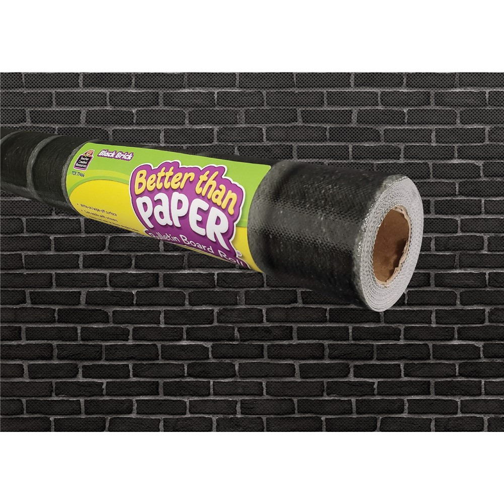 Black Brick Better Than Paper Bulletin Board Roll - TCR77466 | Teacher Created Resources | Deco: Bulletin Board Rolls, Better Than Paper