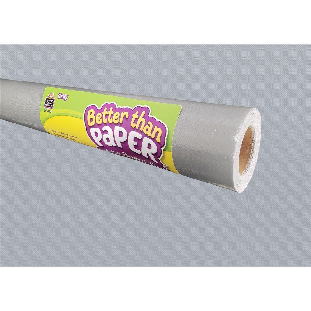 Gray Better Than Paper Bulletin Board Roll - TCR77493 | Teacher Created Resources | Deco: Bulletin Board Rolls, Better Than Paper