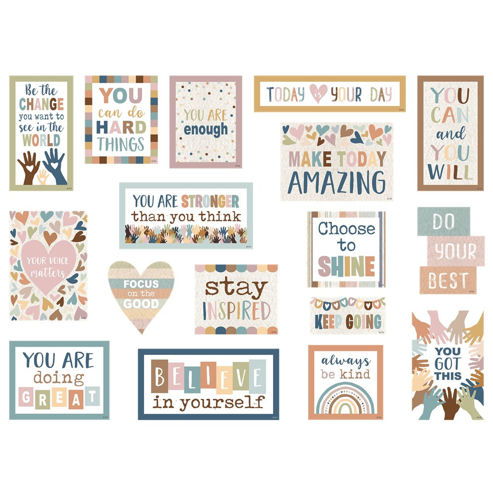 Everyone is Welcome Magnetic Positive Sayings - TCR77590 | Teacher Created Resources | Magnetic Deco: Accents, Magnetic