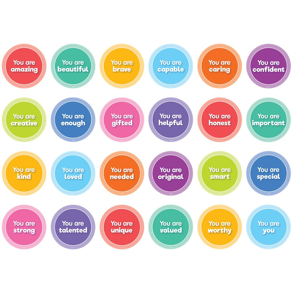 Colorful Magnetic Positive Affirmations - TCR77592 | Teacher Created Resources | Magnetic Deco: Accents, Magnetic