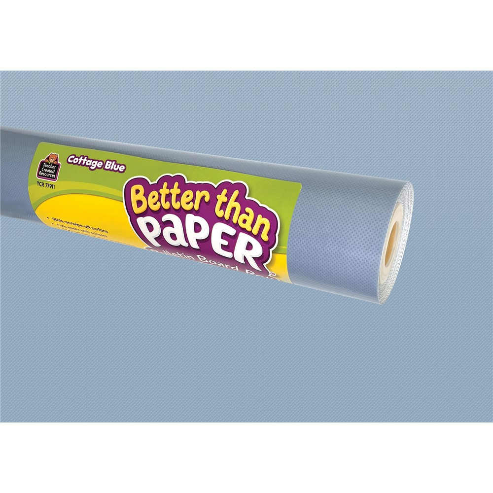 Cottage Blue Better Than Paper Bulletin Board Roll - TCR77911 | Teacher Created Resources | Deco: Bulletin Board Rolls, Better Than Paper
