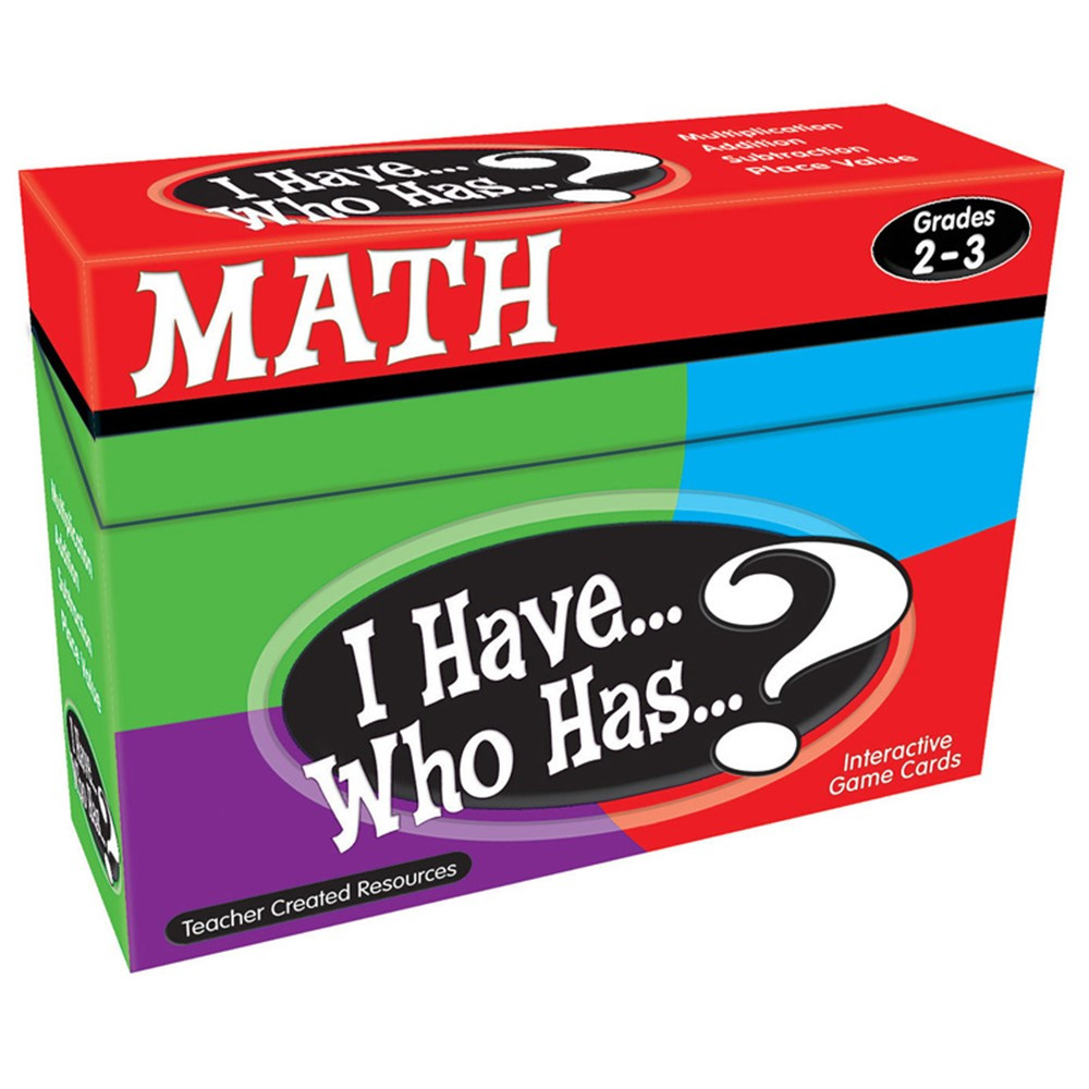 TCR7818 - I Have Who Has Math Games Gr 2-3 in Math