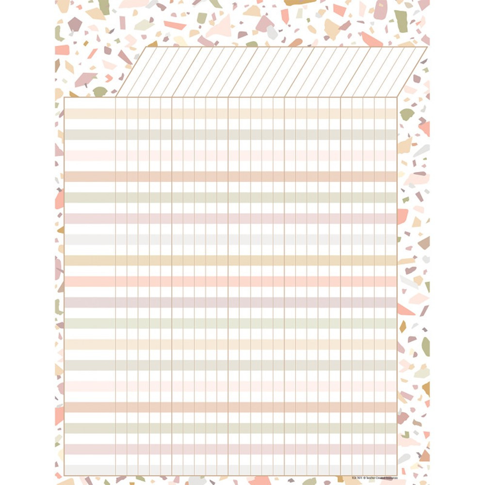 Terrazzo Tones Incentive Chart, 17 x 22" - TCR7871 | Teacher Created Resources | Incentive Charts"