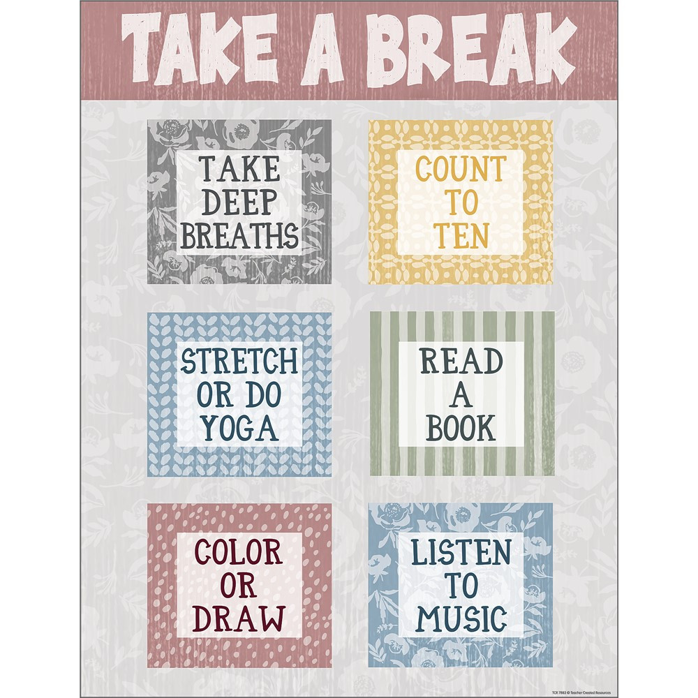Classroom Cottage Take a Break Chart - TCR7883 | Teacher Created Resources | Deco: Charts