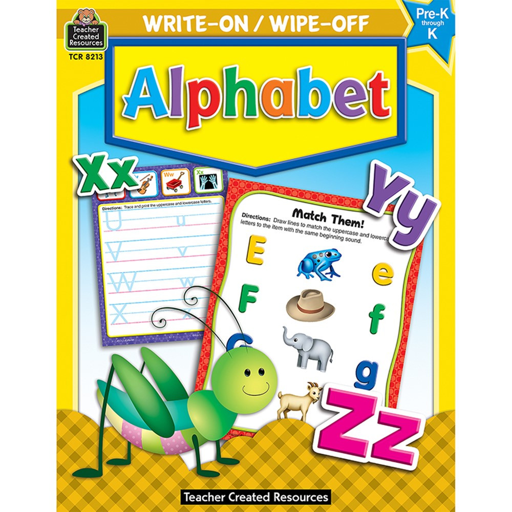 TCR8213 - Write-On/Wipe-Off Alphabet in Letter Recognition