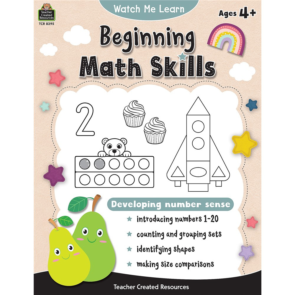 Watch Me Learn: Beginning Math Skills - TCR8395 | Teacher Created Resources | Book: Early Childhood