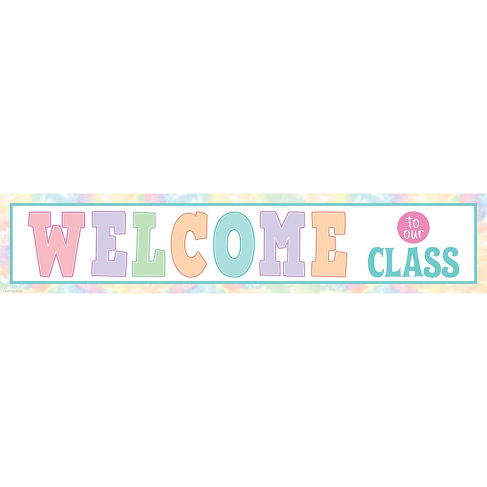 Pastel Pop Welcome to Our Class Banner - TCR8445 | Teacher Created Resources | Banners