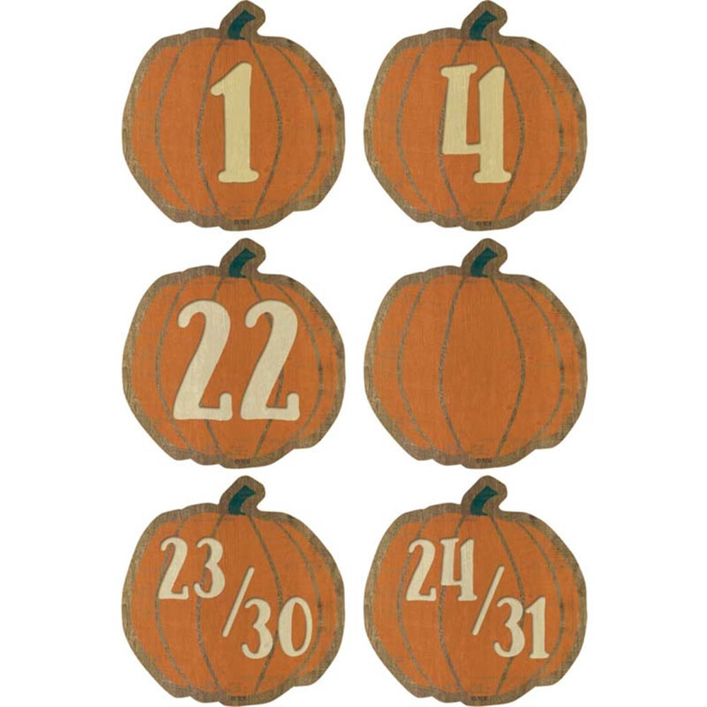 Home Sweet Classroom Pumpkins Calendar Days, Pack of 36 - TCR8547 | Teacher Created Resources | Calendars