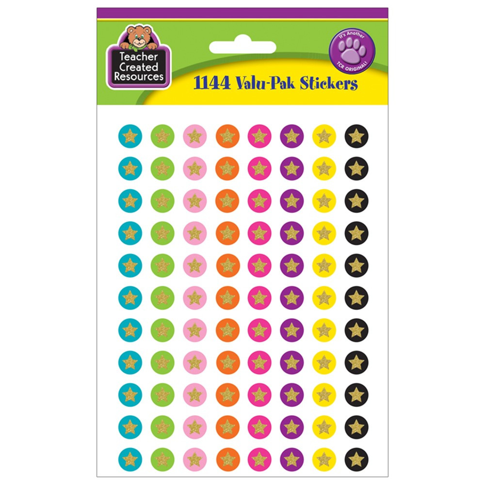 Confetti Stars Mini Stickers Valu-Pak - TCR8728 | Teacher Created Resources | Stickers