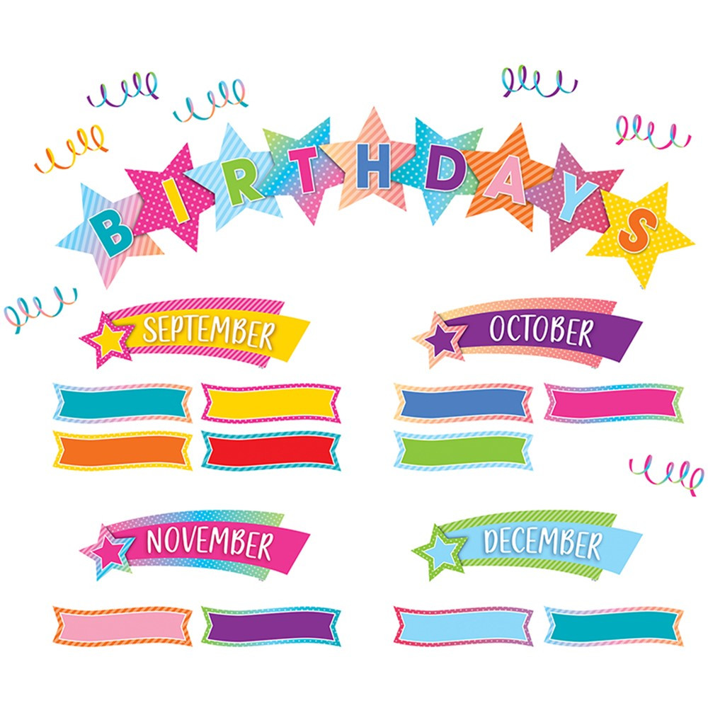 TCR8755 - Happy Birthday Mini Bb St Colorful Vibes in Classroom Theme