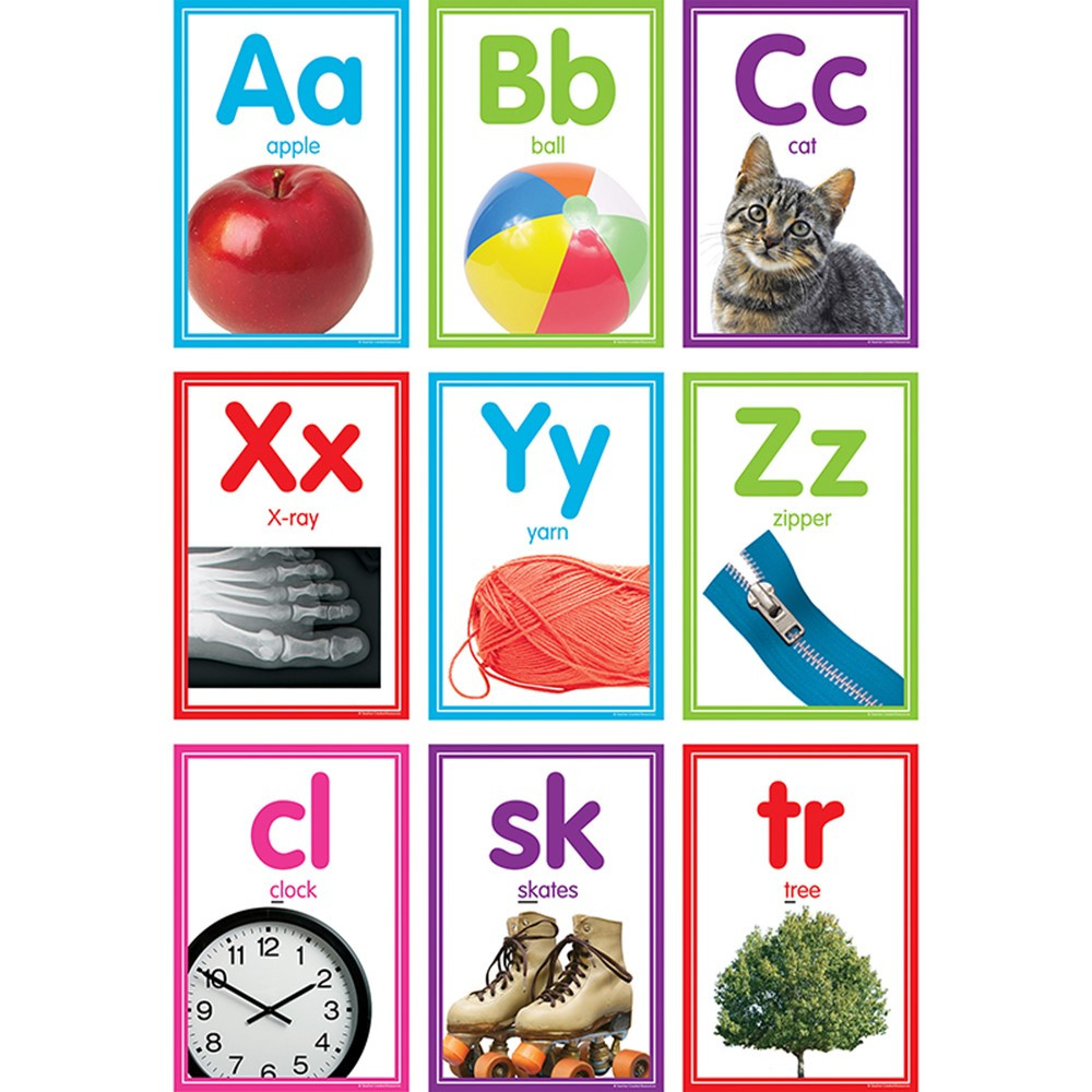 TCR8798 - Colorful Photo Alphabet Cards Bb St in Classroom Theme