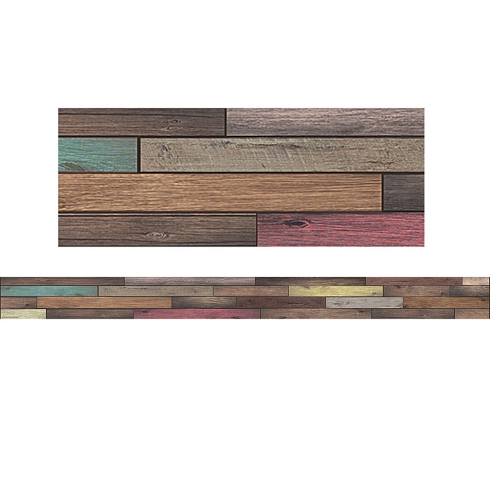 TCR8838 - Reclaimed Wood Border Trim Home Sweet Classroom in Border/trimmer