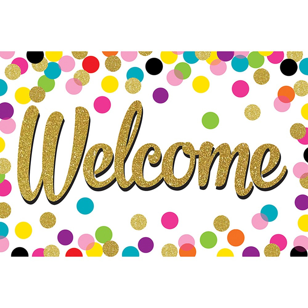 TCR8894 - Confetti Welcome Postcards in Postcards & Pads