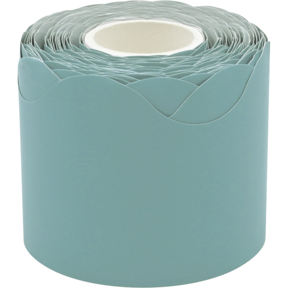 Calming Blue Scalloped Rolled Border Trim - TCR8907 | Teacher Created Resources | Deco: Border Trim, Rolled