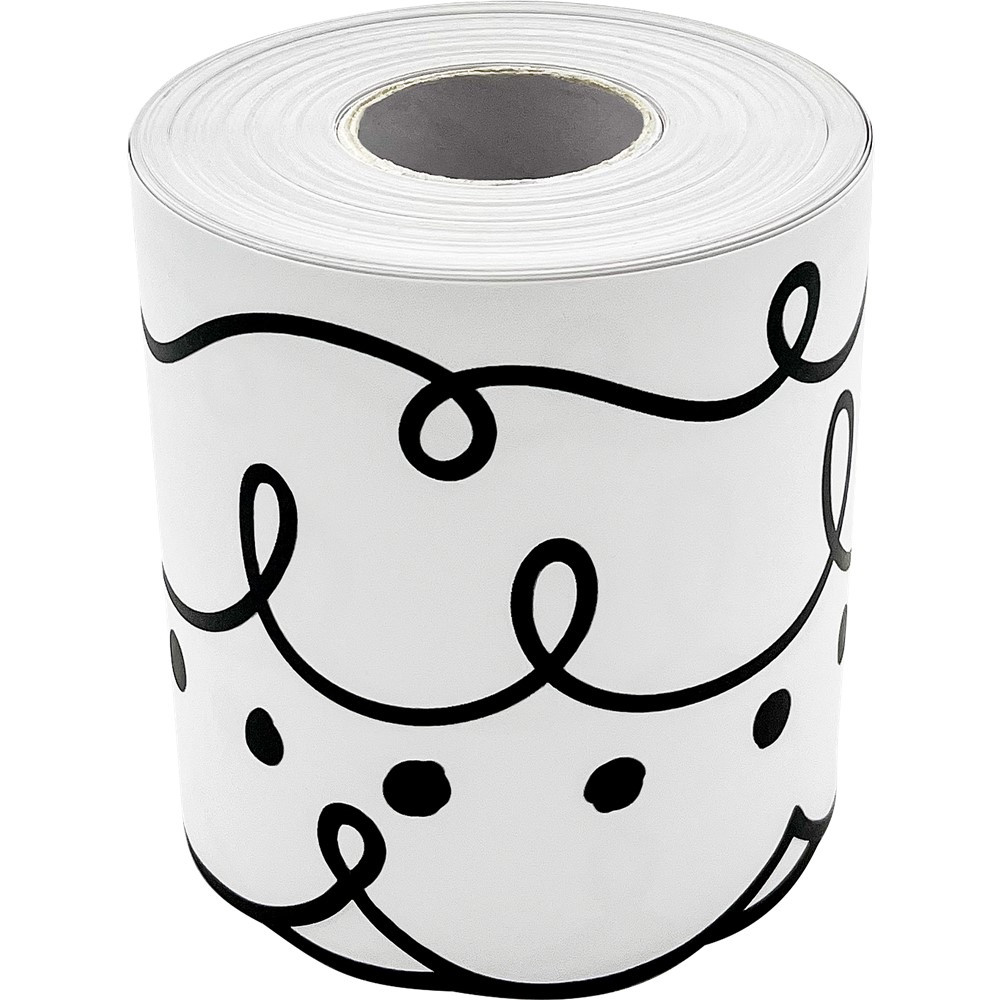 Squiggles and Dots Die-Cut Rolled Border Trim - TCR8914 | Teacher Created Resources | Deco: Border Trim, Rolled