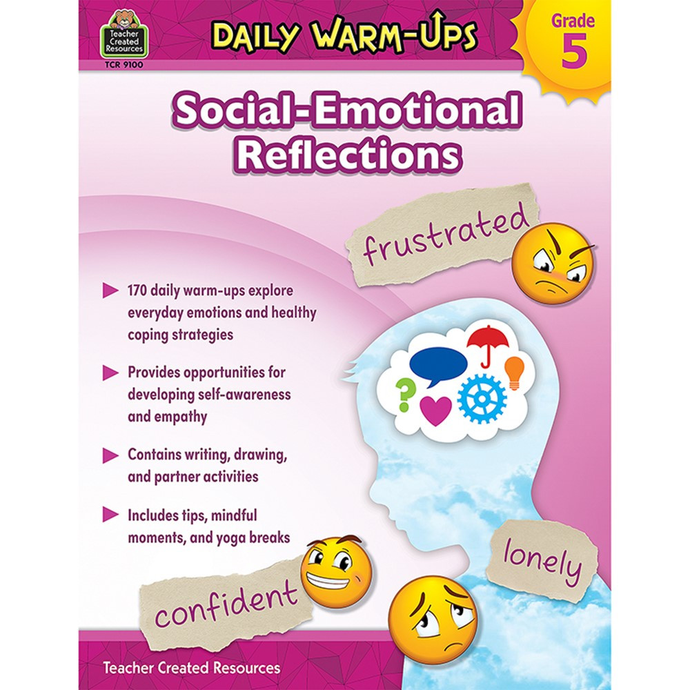 Daily Warm-Ups: Social-Emotional Reflections (Gr. 5) - TCR9100 | Teacher Created Resources | Self Awareness