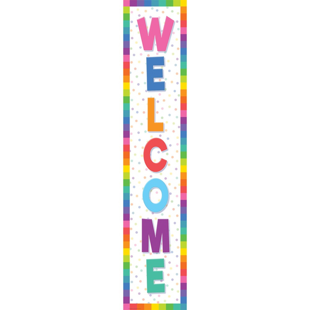 Colorful Welcome Banner, 8 x 39" - TCR9124 | Teacher Created Resources | Banners"