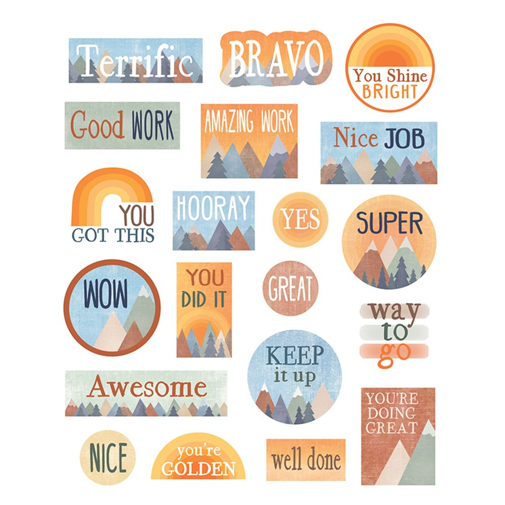 Moving Mountains Stickers, Pack of 120 - TCR9146 | Teacher Created Resources | Stickers