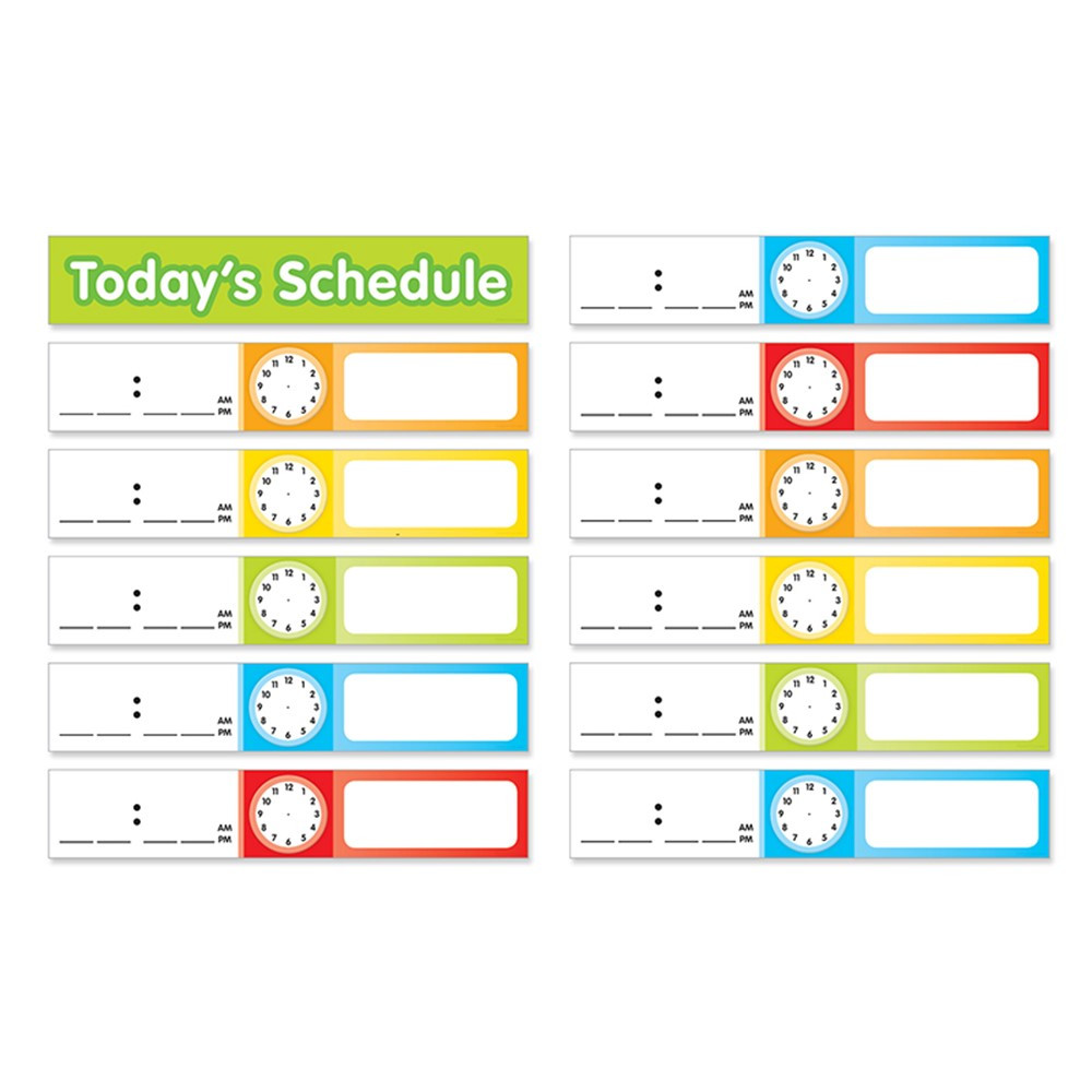 TF-5405 - Schedule Cards Pocket Chart Add Ons in Pocket Charts