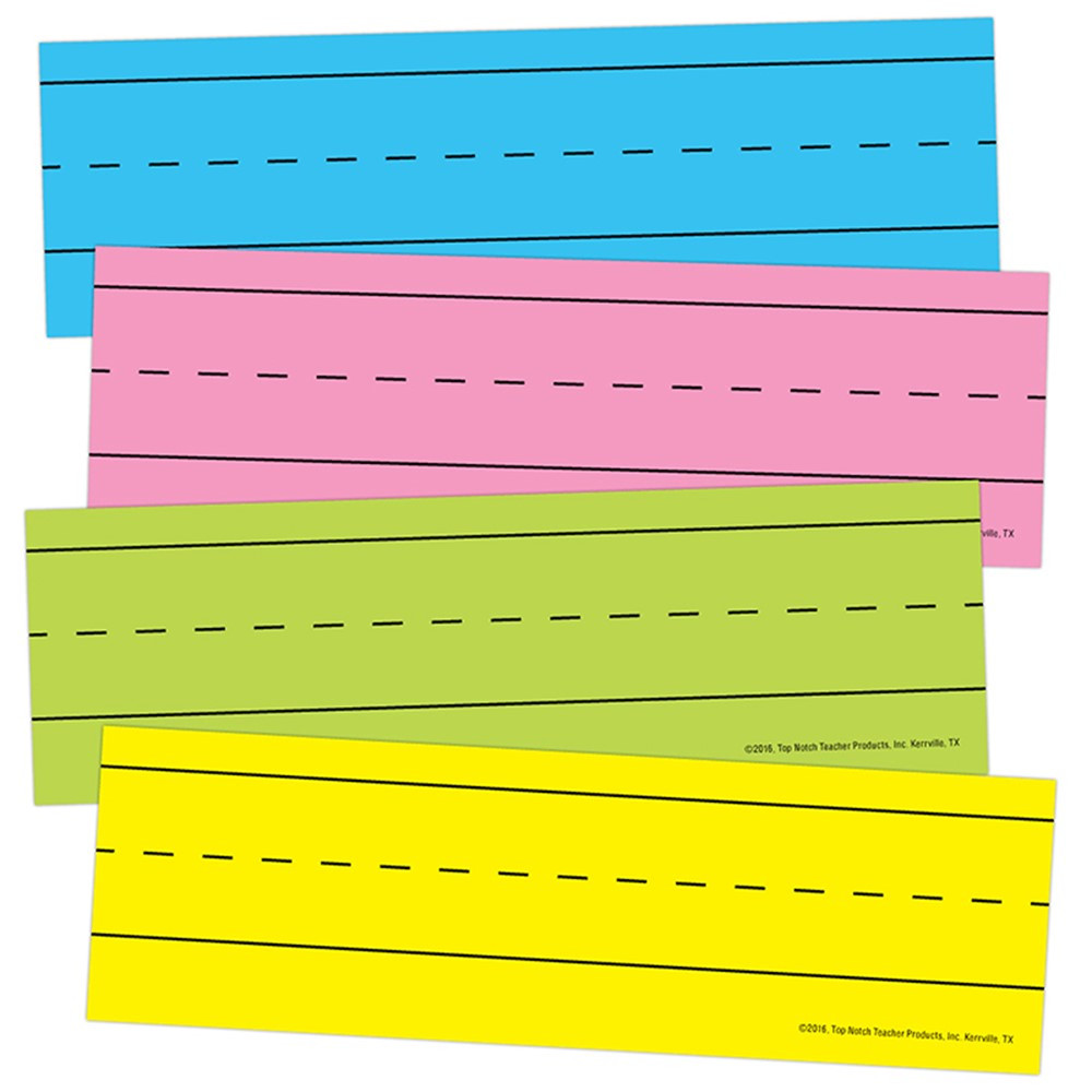 TOP10457 - Magnetic Word Strips Bright Asrtd in Sentence Strips