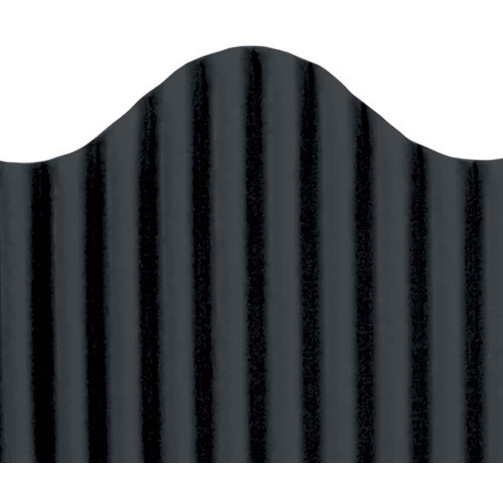 TOP21001 - Corrugated Border Black in Bordette