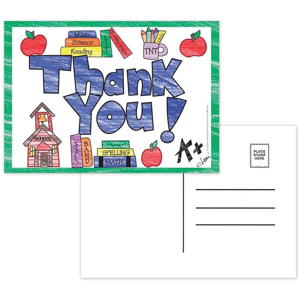 TOP5104 - Thank You Postcards in Postcards & Pads