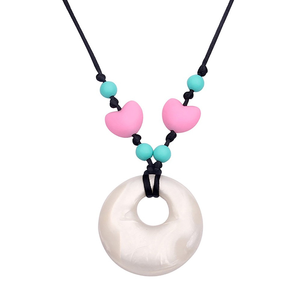 Silicone Heart Style Teething Necklace - TPG440 | The Pencil Grip | Gear
