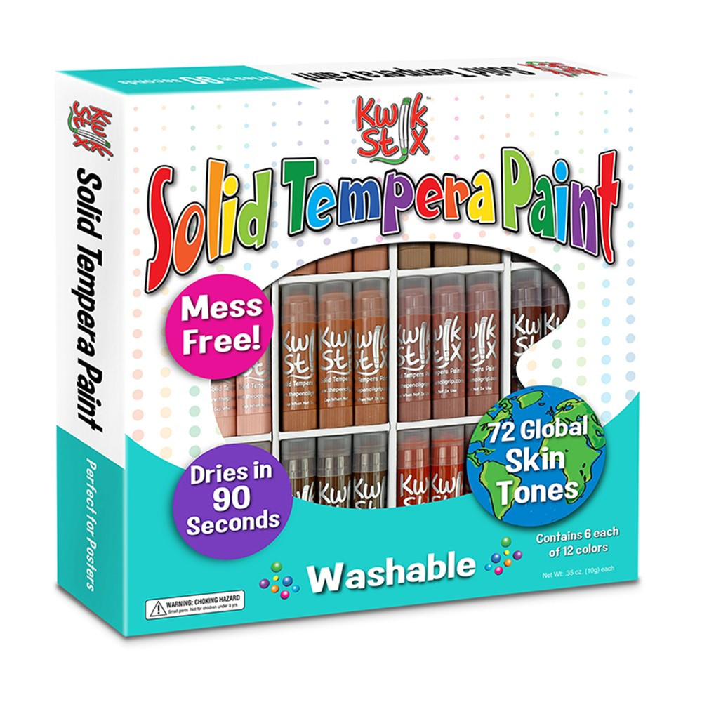 Kwik Stix Global Skin Tones, Class Pack Set of 72 Colors - TPG674 | The Pencil Grip | Paint