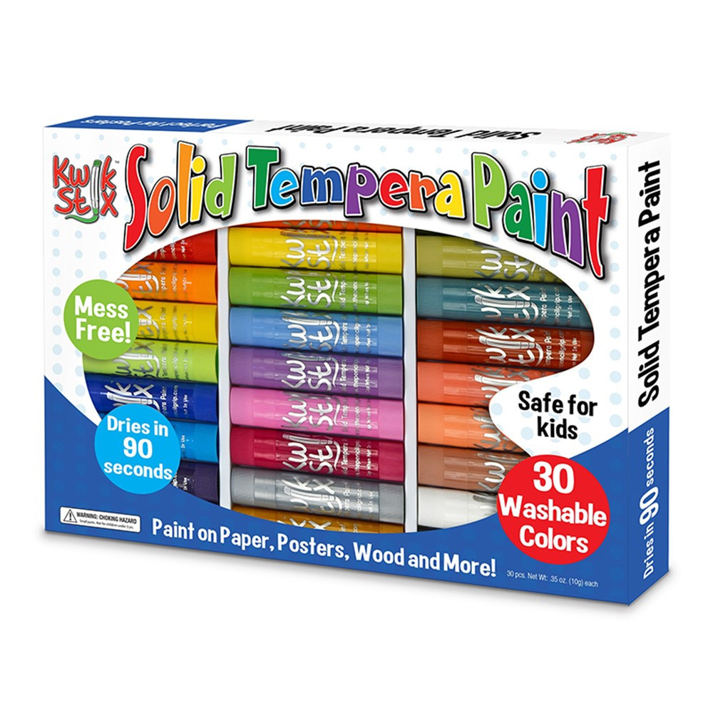 Solid Tempera Paint, Art Set, 30 Colors - TPG681 | The Pencil Grip | Paint