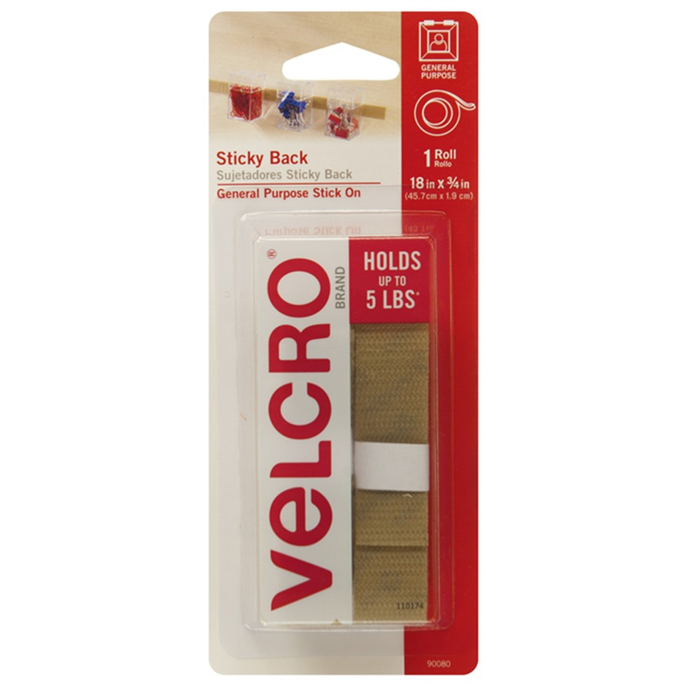 VEC90080 - Velcro Tape 18 Strips Beige in Velcro