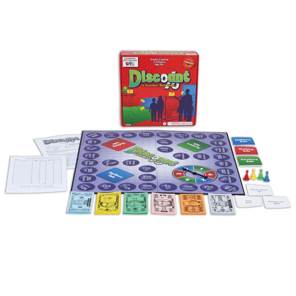 Discount: A Consumer Math Game - WCA4540 | Learning Advantage | Games