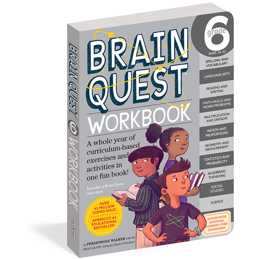 WP-18243 - Brain Quest Workbook Grade 6 in Cross-curriculum Resources