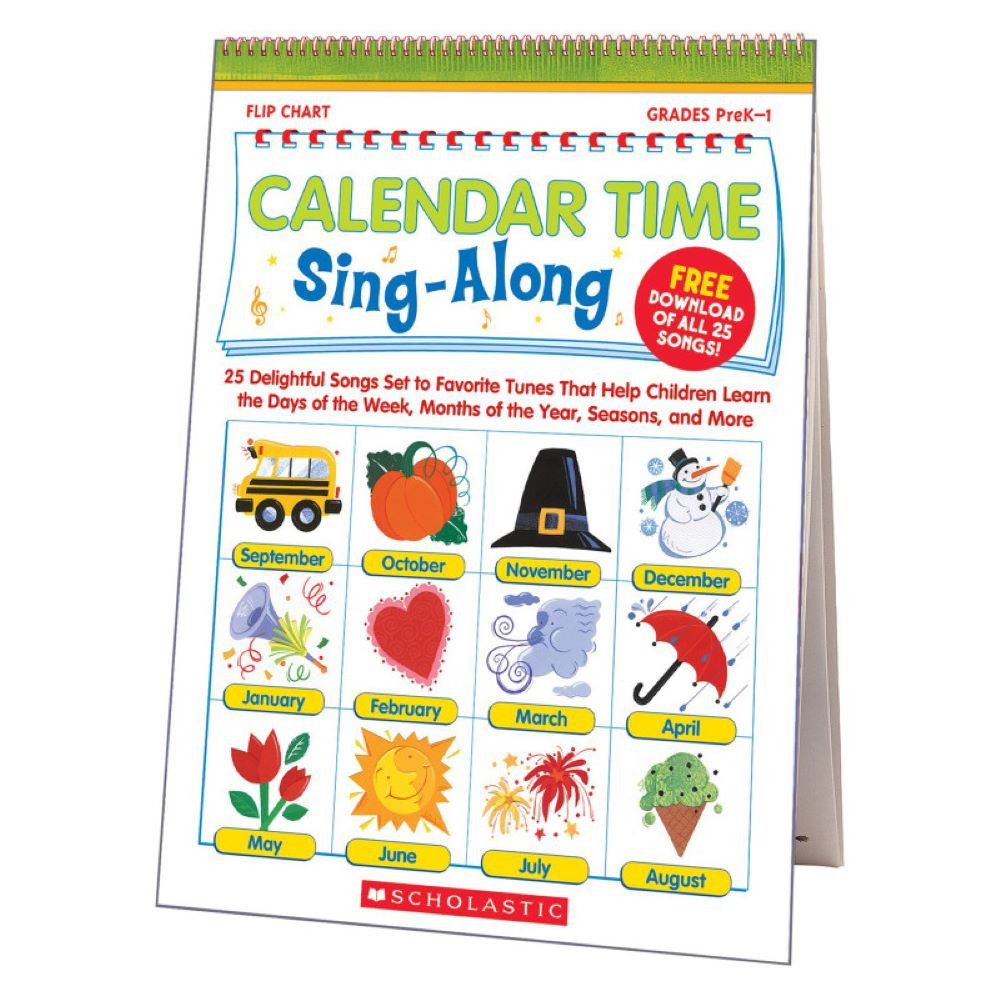 SC-0439694957 - Calendar Time Sing Along Flip Chart in Calendars