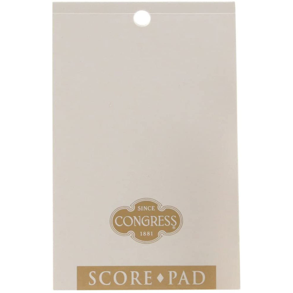 Congress White & Gold Score Pads