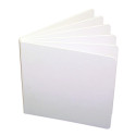 ASH10705 - White Hardcover Blank Book 11X8-1/2 in Note Books & Pads