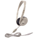 CAF3060AV - Translucent Multimedia Stereo Head Phones Beige in Headphones