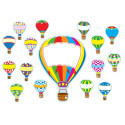 CD-110163 - Hot Air Balloons Bulletin Board Set in Classroom Theme