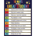 CD-114249 - 10 Ways To Be A Great Student Chart Sparkle And Shine Glitter in Inspirational