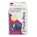 CHL200AR - Push Pins Assorted Colors 100/Box in Push Pins