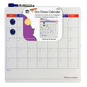 Magnetic Dry Erase Calendar - Includes Marker/Eraser and 2 Magnets - 14 x 14" - 6 Each/Shelf Tray - CHL35300ST | Charles Leonard | Calendars"
