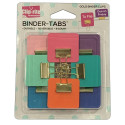 Binder Tabs, Assorted Gold Plated, Pack of 8 - CRT111 | Clip-Rite, Inc. | Clips