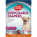 Simple Solution Disposable Diapers - Large - 12 Count - (Waist 18-22.5") - EPP-BM10585 | Simple Solution | 1987"