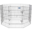 Petmate Exercise Pen Single Door with Snap Hook Design and Ground Stakes for Dogs Black - 36 tall - 1 count - EPP-DK55013 | Petmate | 1981"
