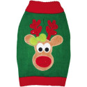 Fashion Pet Green Reindeer Dog Sweater - X-Small - EPP-ST02457 | Fashion Pet | 1959
